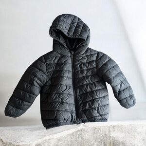 Primark Kids Charcoal Puffer Jacket Size 12-18